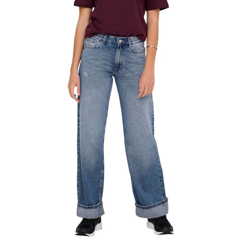 Only Blue Cotton Relaxed Fit Women's Jeans